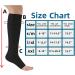 Buy Pnosnesy Compression Socks with Zipper 15-20 mmHg | Open Toe Knee High | Varicose Veins & Edema Relief | S-M Black - Buy Online on GoSupps.com