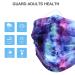 100 Pcs Stylish Pattern Printed Disposable Face Masks - Breathable 3ply Safety Mask with Comfortable Tie Dye Design - Adult Protective Face Cover with Bendable Nose Clip - Buy Online on GoSupps.com