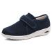 Diabetic Shoes for Women Wide Width Lightweight Breathable Elderly Walking Edema Sneakers Fertilizer Adjustable Closure Mens Diabetic Slippers Machine Washable 9.5 Blue