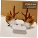 FRCOLOR 4 Pairs 1 Christmas Antler Hair Clip Reindeer Costume Accessories Christmas Hair Grip Festive Hair Clips Novel Hair Clips Reindeer Headpiece Deer Hair Clip Mushroom Props Flannel 7x5cm Coffee - Buy Online on GoSupps.com