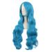 MapofBeauty 32 Curly Hair Anime Wig - Cyan Blue Cosplay with Side Bangs | International Shipping Available - Buy Online on GoSupps.com