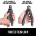 Professional Pet Nail Clippers and File - Stainless Steel - Safety Guard - Comfort Handle - Dog and Cat Trimmer - Large Gray - Buy Online on GoSupps.com