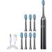 RRXIMHTT Electric Toothbrush 4/8 Brush Heads 6 Modes Smart Timer Waterproof USB Rechargeable Travel-Friendly for Men & Women - Buy Online on GoSupps.com