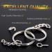 Swpeet 450Pcs Key Chain Rings Kit - 1.25mm Sliver Keychain Rings with Chain, Jump Rings, Screw Eye Pins - Jewelry Findings Making Supplies - Buy Online on GoSupps.com