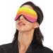 Haskirky Light Blocking Eye Mask for Deep Sleep - Breathable and Adjustable for Travel, Yoga, and Meditation - Men and Women - Striped Watercolor Design - Buy Online on GoSupps.com