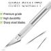 Jetmore 10 Pack Stainless Steel Exacto Knife Set - Sharp Precision Hobby Craft Kit for Pumpkin Carving, DIY Art, Cutting, Stencil - Silver - Buy Online on GoSupps.com