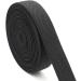 Sewing Elastic Band 1-Inch x 5-Yard Double-Sided Twill Woven Elastic - Black - Buy Online on GoSupps.com