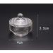 JIHUOO 2-Piece Clear Dappen Glass Nail Art Cup Set - Ideal Liquid & Powder Container with Lid - Buy Online on GoSupps.com