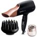 Panasonic EH-NA65CN895 Nanoe Hair Dryer with Diffuser Quick Dry & Styling Nozzle - Visibly Improved Shine (Rose Gold) Gifts for women NA65 Rose Gold