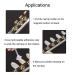 Tinsow Acrylic Fingernail DIY Nail Art Display Stand - Gold | Practice & Training Finger Stand - Buy Online on GoSupps.com