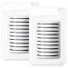 Eyelash Adhesive Strips 2 Boxes 20 Sheets Self Adhesive No Glue Apply Strip Lash Glue Reusable Lash Adhesive Strips for Fake Eyelashe Gentle and Non-irritating Easy to Remove and Wear Replacement 2 Box (20 Sheets)
