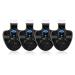 4 Pcs Black Electronic LED Light Fishing Bite Sound Alarm Alert Bell Clip On Fishing Rod