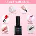 Gelike EC Soft Gel Nail Tip Kit with Glue Gel - 240PCS Almond & Coffin Shape | Resin Acrylic Nail Extensions with Portable UV Light - Buy Online on GoSupps.com