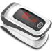 Ansta pulse oximeter pulseximeter for monitoring spo2 heart rate when measuring the blood oxygen saturation large LED screen quick and easy gray