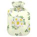 Hot Water Bottles with Cover Lovely Daisy Hot Water Bag for Pain Relief for Women and Adults Foot and Bed Warmer 2 Liter