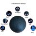 2-Pack Black Massage Balls - 6cm Fascia & Lacrosse Balls for Self-Massage Trigger Point Therapy for Back Legs Feet & Hands | International Shipping - Buy Online on GoSupps.com