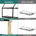 Oceskyha Cat Window Perch Hammock with Free Fleece Blanket - Extra Large & Sturdy Cat Bed for Indoor Resting - Space Saving Double-layer Flannel Design - Buy Online on GoSupps.com