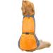 Ranphy Waterproof Dog Raincoat for Medium & Large Dogs | Reflective Breathable Ultra-Light Jacket with Belly Protection | Perfect for Dachshunds & Labradors | 6XL - Orange & Gray - Buy Online on GoSupps.com