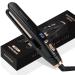 PRITECH Mini Flat Iron Portable Hair Straightener  Straightener with 13 Adjustable Temp(210 F-450 F)  1'' Plate for All Hairstyles Hair Straightening Irons Black