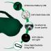 Midnight Green Silk Sleep Mask | 19 Momme Mulberry Silk | Anti-Allergy Blindfold for Women, Men, Girls | Perfect for Sleeping, Travel, Nap, Meditation - Buy Online on GoSupps.com