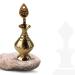 BlueQueen Islamic Brass Eye Liner Antique Bottle Holder for Women - Vintage Engraved Wedding Party Accessory with Free Eye Liner Powder - Buy Online on GoSupps.com