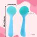 Wllhyf 2-Pack Manual Face Cleaning Brush - Soft Silicone Peeling Pads for Skin Care (Blue) - Gentle Cleanse & Remove Imprints - Buy Online on GoSupps.com