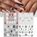 Halloween Nail Stickers - Horror Gothic Ghost Pumpkin Skull Blood Spider Evil Eye Nail Art Decals - Buy Online on GoSupps.com