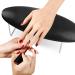 Microfiber Leather Nail Arm Rest - Professional Manicure Hand Pillow for Nail Technicians in Salons - Black - Buy Online on GoSupps.com