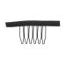 100 Stainless Steel Wigskamm Clips - 6 Teeth Hair Extensions Black Clip with Cloth for Hair Parts Cap - Buy Online on GoSupps.com