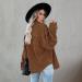 Women's Corduroy Button Down Pocket Shirts | Long Sleeve Oversized Blouses | Fall Outdoor Boyfriend Tops - Large Camel - Buy Online on GoSupps.com