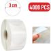 colortouch Clear Round Sticker - 4000 Pieces Self Adhesive Transparent Seal Labels - 30mm Diameter Circle Closure Stickers for Packaging Gift Present Envelopes Package and Box - Buy Online on GoSupps.com