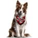 Mother's Day Dog Bandana Set - Plaid Triangle Scarf with Mom's Favorite and I Only Love My Bed Patterns in Red & Blue - Buy Online on GoSupps.com