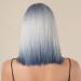 Shop Ombre Blonde Blue Bob Wig for Women - Shoulder Length Straight Art Hair Replacement - Daily Cosplay & Fashion - Buy Online on GoSupps.com