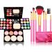 39 Color Bright Eyeshadow Palette with Lip Gloss, Blush & Brushes Set | Highly Pigmented Makeup Kit - Buy Online on GoSupps.com