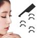 VANANA 1 Set 3 Sizes Nose Up Lifting Shaper Invisible Removable Nose Lifter Soft Silicone Nose Corrector Tool No Pain Easy Install (Black)