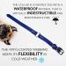Regal Dog Waterproof Dog Collar & 1.5m Leash | Blue | Ideal for Small Medium & Large Dogs - Buy Online on GoSupps.com