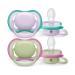 Philips Avent Ultra Air Pacifier Set for 0-6 Months - Fresh Lilac & Pastel Green (2 Pack) | International Shipping Available - Buy Online on GoSupps.com