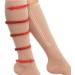 Buy JTBDWOSK Zip Compression Stockings - Unisex Knee-Length Zipper Sox with Open Toes for Edema Treatment - Silver Sealing Leg Socks - Black - Buy Online on GoSupps.com