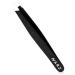 1Pcs Professional Slanted Tweezer for Facial Hair Women & Men Stainless Steel Precision Tweezers for Ingrown Hair Tweezers (1 Piece Black)