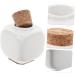 Mikinona Manicure Dishes Refillable Empty Bottle Ceramics Bottle Pill Container Bottle Cosmetic Bottle with Lid Manicue Cups Powder Bottle Jar Nail Cup Nail Art Ceramic Cup Bamboo White - Buy Online on GoSupps.com