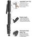Acuvar 62 Inch Monopod with Safety Strap - Ideal for Digital Cameras, DSLRs, Mirrorless - 4 Section Extending Pole - Buy Online on GoSupps.com