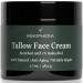 Whipped Beef Tallow Face Anti-Aging Cream With 1% Bakuchiol 100% Natural Wrinkle Repair & Moisturizing Face Cream for Sensitive Skin Unscented 1.7 oz.