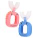 Gatuida 4 pieces U-shaped toothbrush for children baby oral baby toothbrush children's toothbrush tools toothbrush with soft bristles children accessories u-toothbrush liquid silicone household pp