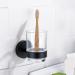 DIGJOBK Toothbrush Holder Cup | Stylish Bathroom Accessories for Home & Hotel | Durable Zahnb rstenbecher Glass - Buy Online on GoSupps.com