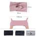 4 Piece Summer Elastic Hair Bands for Women - Sports Headbands with Bow in Black Gray and Pink - Soft Twisted Headwraps for Girls - Buy Online on GoSupps.com
