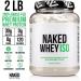 NAKED Whey Isolate Protein - Only 2 Ingredients 30g Grass-Fed Protein Zero Carb Unflavored Undenatured Non-GMO No Soy Gluten-Free No Preservatives - 28 Servings - Buy Online on GoSupps.com