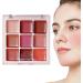 Lip Gloss Palette | Makeup Lip Gloss 9 Colours - Matte Finish Waterproof Moisturizing Non Sticky for Special Occasions or Daily Young Girls - Buy Online on GoSupps.com