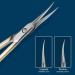 BNG Professional Curved Cuticle Scissors - Stainless Steel Nipper for Manicure and Pedicure, Gold Finish - Buy Online on GoSupps.com