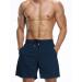 NELEUS Men's 7 Running Shorts 2-Pack with Pockets - Black/Navy Blue - Large - Buy Online on GoSupps.com