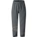 Womens Cotton Linen High Waist Capri Pants | Plus Size Summer Crop Pants Grey, XL - Buy Online on GoSupps.com